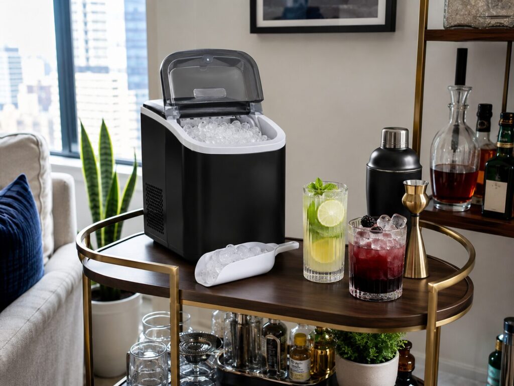 Budget mini countertop ice maker for apartments and small home bars